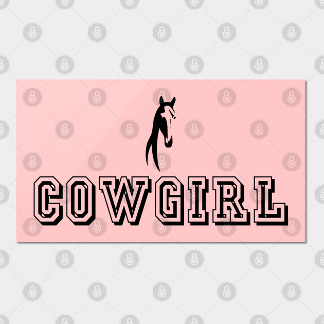 Cowgirl text with Horse face - Special